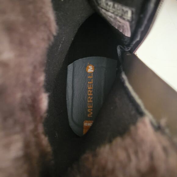 Merrell Decora Chant Waterproof Boots Womens 9 Mocha Winter Snow Boots Mid Calf - Picture 14 of 16